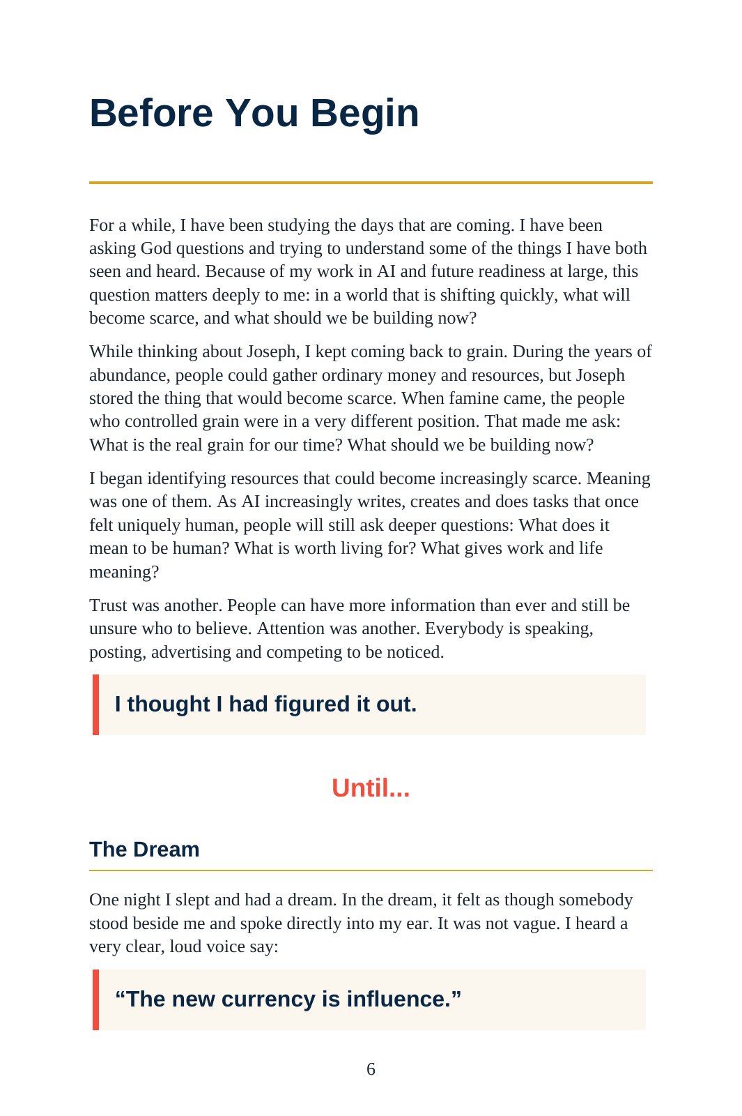 The Influence Playbook, page 6